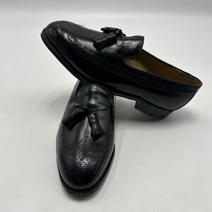 Johnson & Murphy Aristocraft Wingtip Black Men’s Shoes Size 7.5 3E MADE IN USA